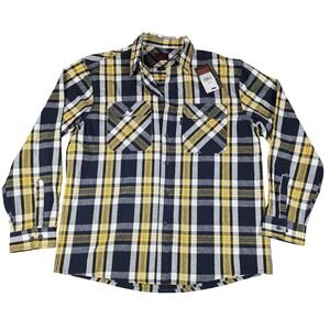 VTG FiveBrother Flannel Shirt Mens Extra Large Plaid Heavyweight Workwear NWT